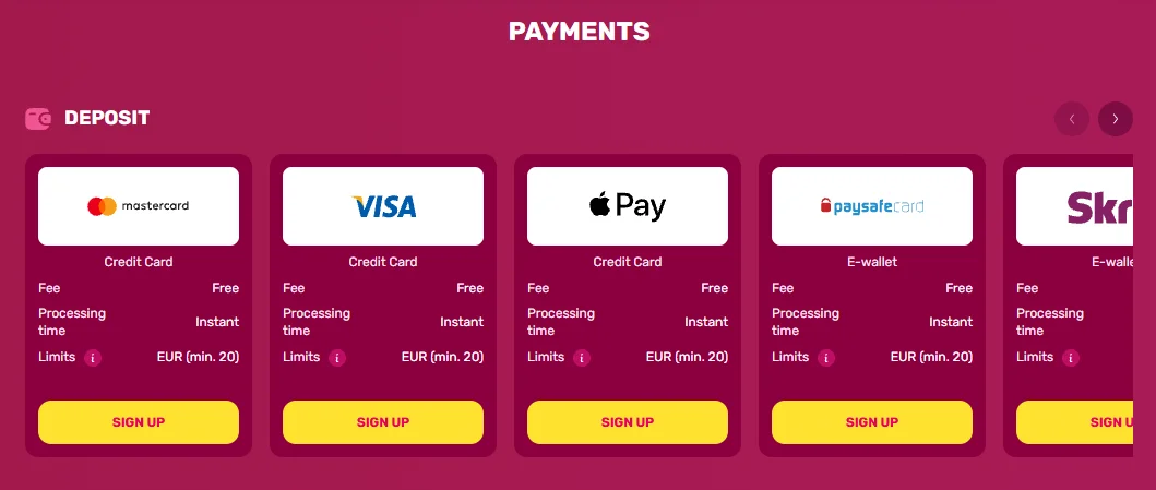 Payment Methods